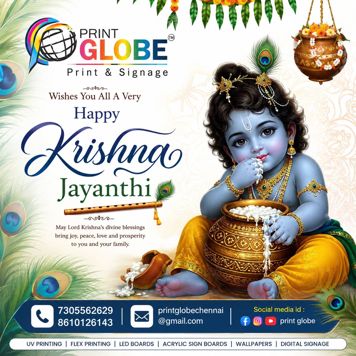SignageJohn's tweet photo. #KrishnaJanmashtami #Janmashtami #KrishnaJayanti #HappyJanmashtami #LordKrishna #printglobe #signage #signboard #design #printshop #ledboard #neonboard #alltypeofprintservicechennai #alltypeofsignageboard https://t.co/CB0EOiqGZT
