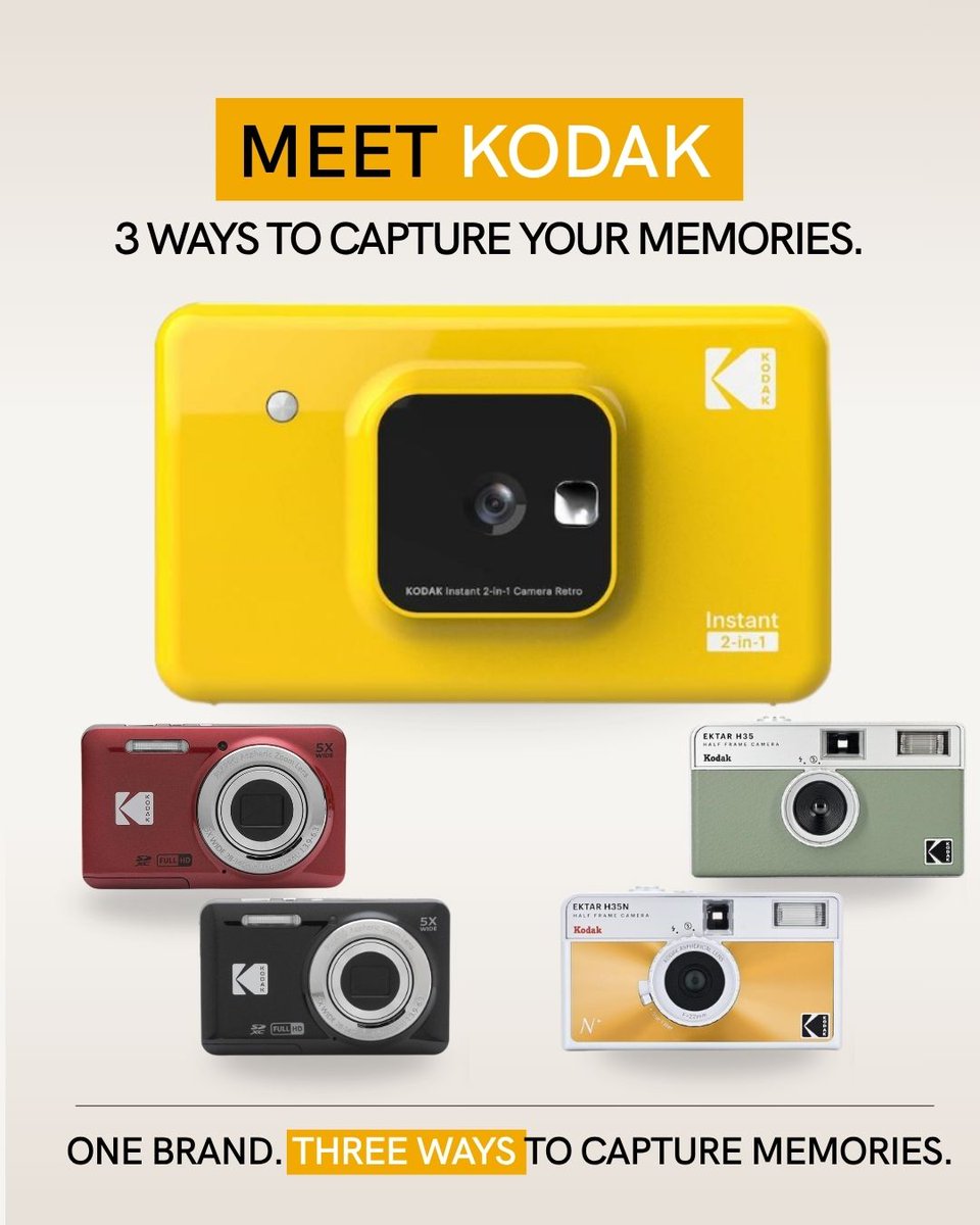 zenplus_en's tweet photo. Different moments call for different ways to capture them and Kodak has a camera for every kind of memory! 📸✨  

👉 https://t.co/oz6LGk5tK4
👉 https://t.co/BF2jBmbwE4
👉 https://t.co/cqxhfo70wi

🌎We Ship Worldwide💫

#ZenPlus #ZenPlusFinds #Kodak #KodakCamera https://t.co/1IRQa5GZBd