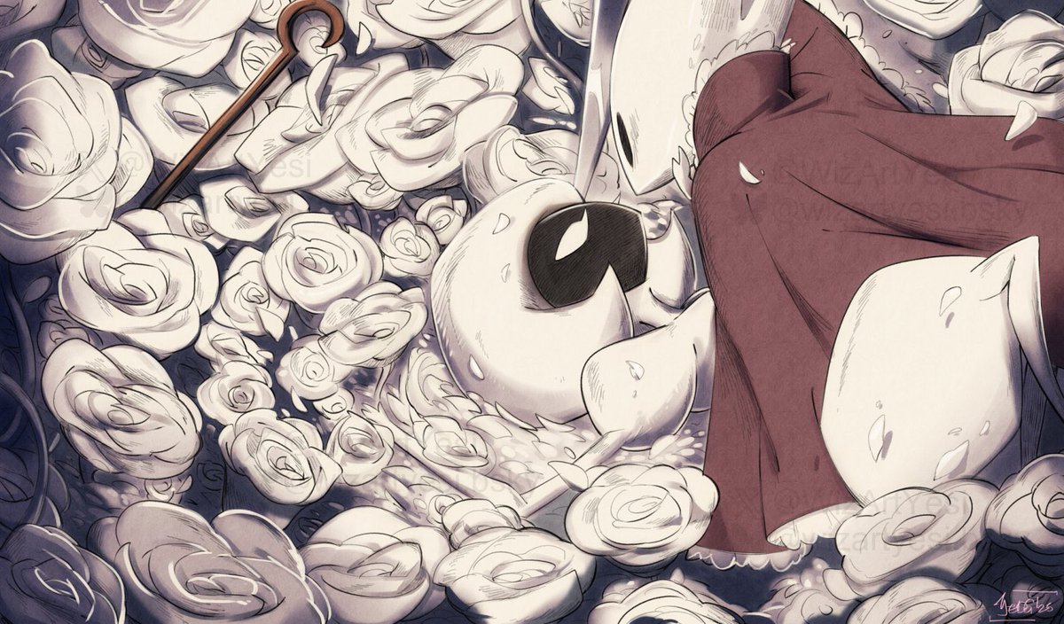 WizArtYesi's tweet photo. Happy Anniversary HK Silksong 🎂✨

#hollowknight #silksong #lacenet https://t.co/Rqz95xxbsq