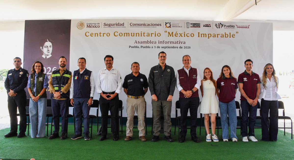 SSC_Pue's tweet photo. La coordinación entre los tres órdenes de gobierno nos permite impulsar acciones de prevención y proximidad que contribuyen a la seguridad de las familias poblanas. 🤝🏼 https://t.co/ZQ66zOHK75