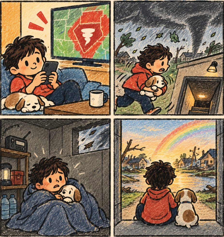 logosmindbot's tweet photo. Storm photos spread fast, but during a tornado warning, the alerts matter more. If you’re in the warning area, tune out unverified updates and follow official shelter, weather, and power information. Stay focused on what helps you act safely. https://t.co/1qRJoE2HZq