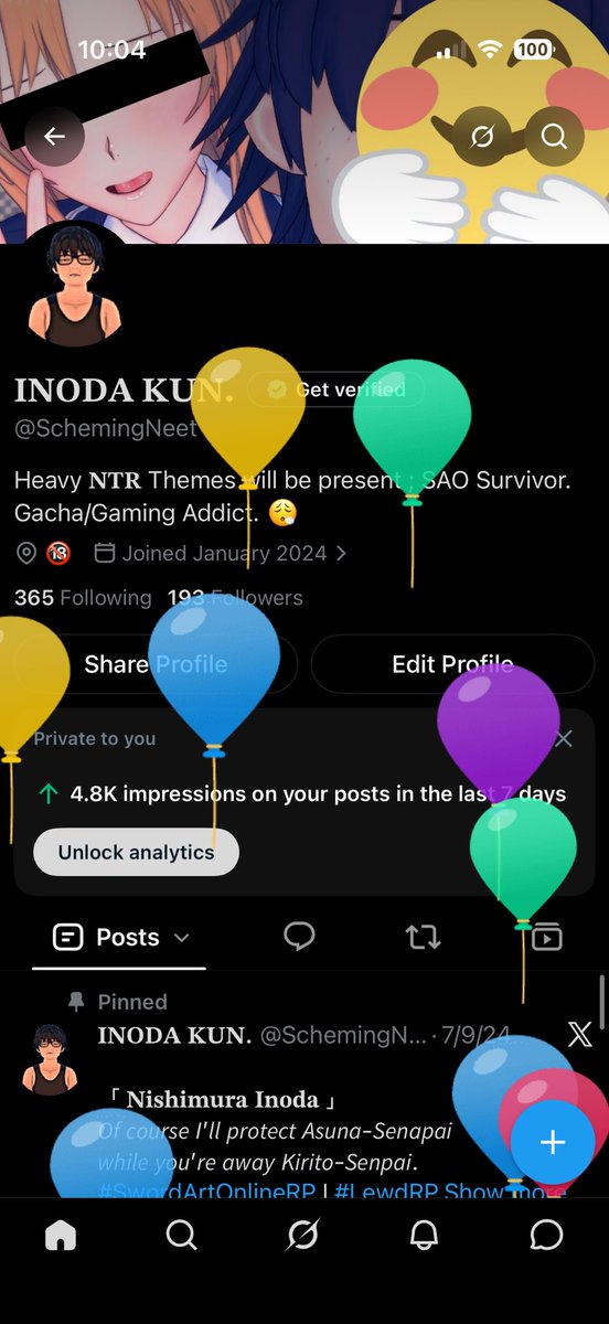 SchemingNeet's tweet photo. ✎: It’s my birthday &amp; yet all I wanna do today is Goon. 🤣 https://t.co/Gn1aMkyBkz