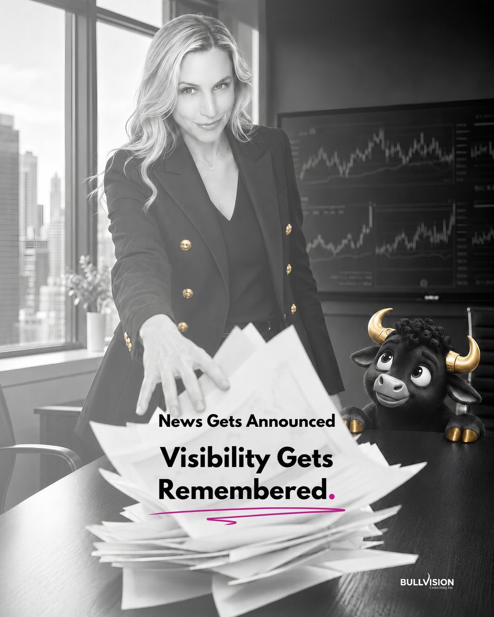 Bull_Vision's tweet photo. Public companies don’t lack information.
The challenge is making investors understand why it matters.

I spend a lot of time thinking about:

→ Investor communication
→ Branding + marketing
 → Social media + content
→ AI + SEO
→ Storytelling + visibility

None of these operate in isolation anymore.

That’s what I write about in my newsletter, Clicks & Capital.

And occasionally, I throw PDFs across a boardroom while Bucky questions my management style. 🐂

Subscribe, link in bio.

#smallcaps #mining #capitalmarkets #news