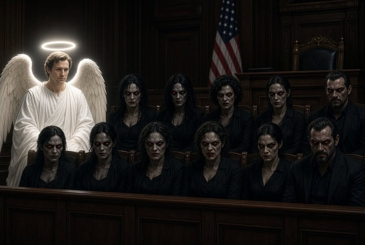 TheAzraelCon's tweet photo. A HUGE WIN in the case of Lindsey Clancy trial!!! It has been declared a MISTRIAL. One man stood up to the absolute insanity of 11 other and held firm in the face of adversity to not allow the murder of three innocent children to go unpunished. https://t.co/TPn7HF9X2S