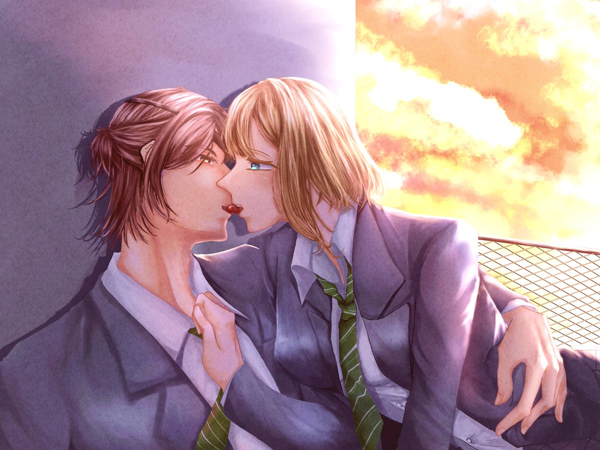 phoenixnoyome's tweet photo. 05/09/2026 – A Quiet Celebration 

Ditching the afternoon class and sharing a little sweetness together was a fond highschool memory for them.

Happy birthday to 👓!

#yumetwt #lonaの夢 #AOT夢 

art by @LoyalSkyyy 🫶🫶🫶 https://t.co/yTwuJVuVmJ
