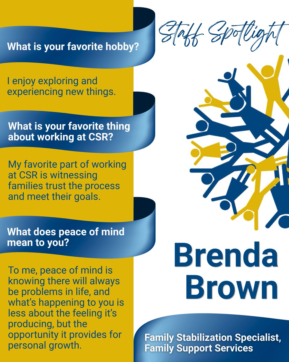 CSRoxbury's tweet photo. Meet Brenda Brown, Family Stabilization Specialist with our Family Support Services Department! Brenda works directly with families as they navigate challenges, access resources, and work toward greater stability and independence. Thank you, Brenda, for the care you bring to CSR. https://t.co/vOEmHjIrBQ