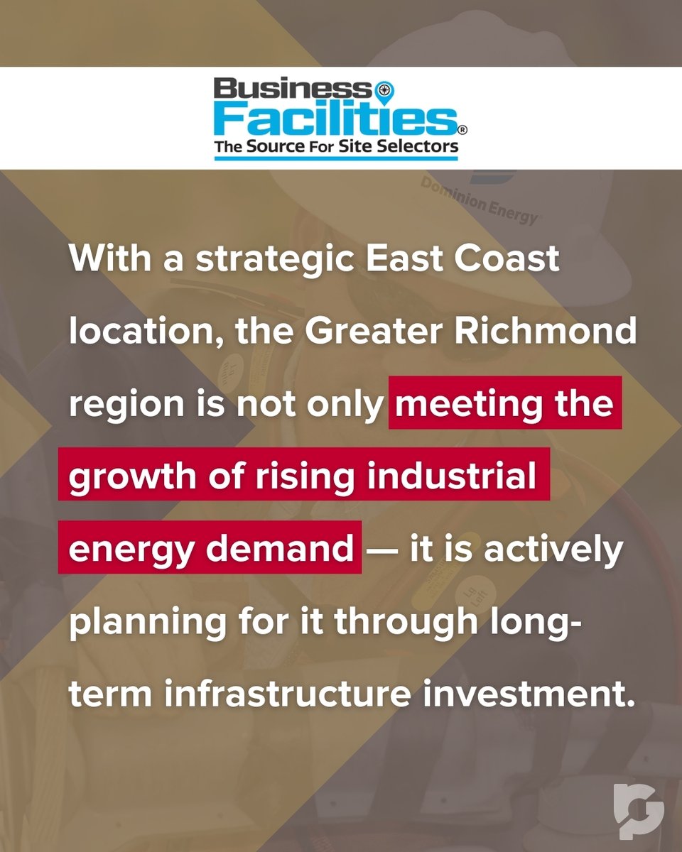 grpva's tweet photo. .@DominionEnergy asks manufacturers about megawatt needs &amp; feed redundancy years in advance. .@ColumbiaGasVa  (serving 65% of the state) says its capacity is closely aligned w/ Richmond-region growth. That's the planning behind the power. 

#Utilities #MFG https://t.co/PGqfgmevzv