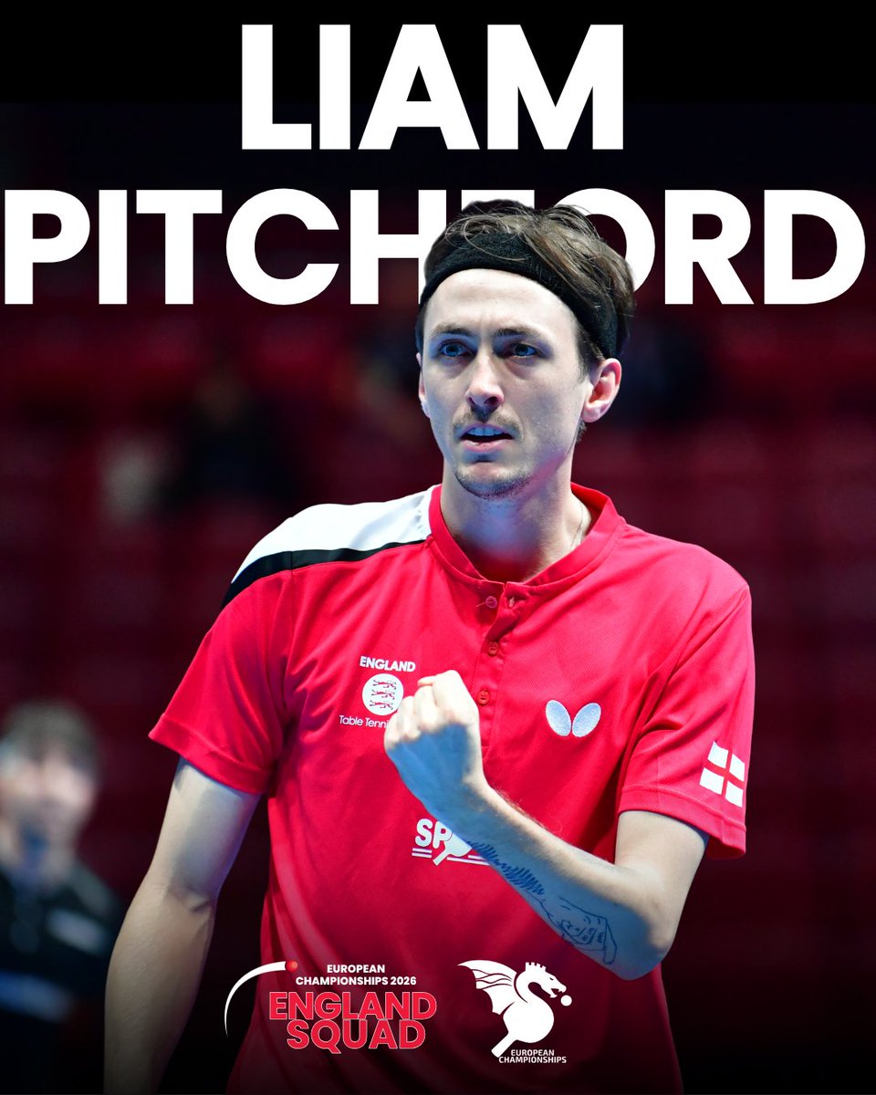 TableTennisENG's tweet photo. European Championships 2026: England squad announced 🏴󠁧󠁢󠁥󠁮󠁧󠁿👀🏓

See who has been selected for the European Championships in Slovenia next month, with singles and doubles titles to be won and a huge name back in the England squad 💪 https://t.co/UohHBk6NCS