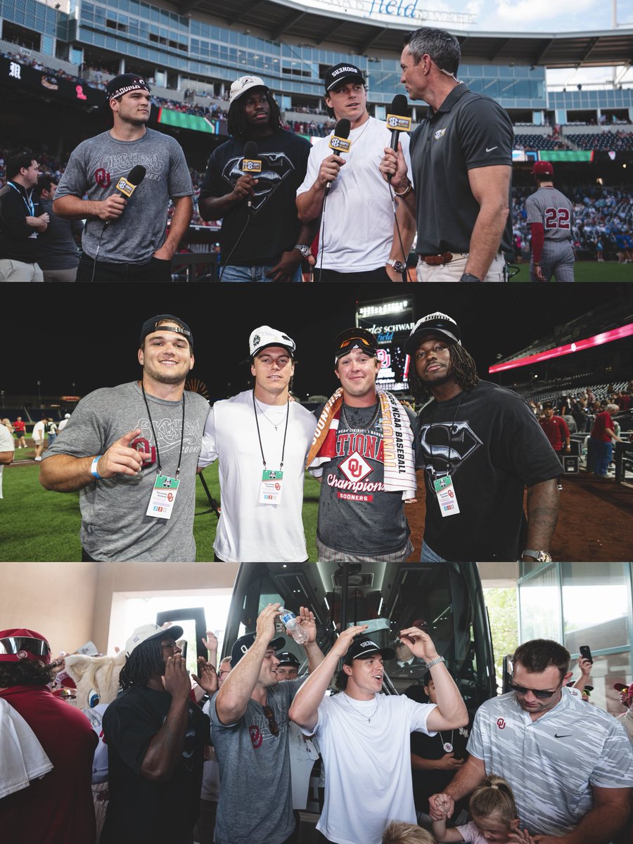 OU_Baseball's tweet photo. y’all’s turn @OU_Football 🗣️ https://t.co/tq0hHpPOQx