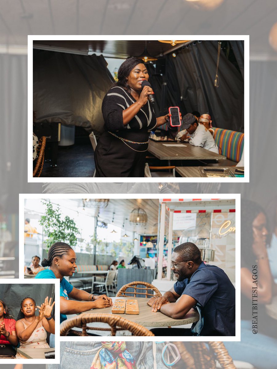 Beatbiteslagos's tweet photo. Friday night at BeatBites was one for the books. 💃🏽

From singing our hearts out to making unforgettable memories, the karaoke vibes were definitely unmatched! 

Swipe through some of our favourite moments.🎶

#BeatBites #KaraokeNight #KaraokeVibes #FridayNight https://t.co/61chGpOXG8
