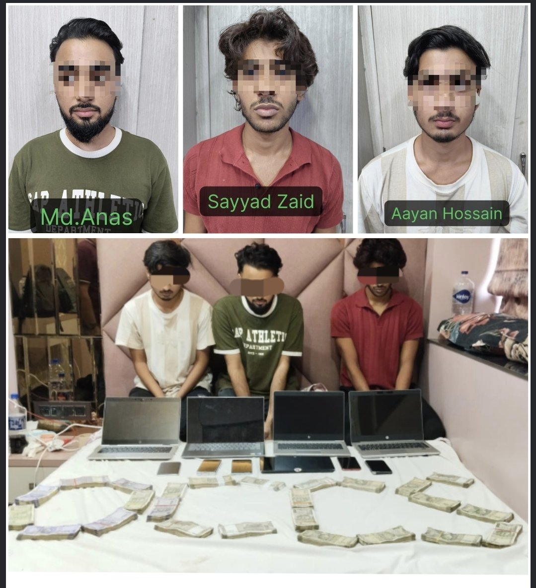 KolkataPolice's tweet photo. Fake PayPal Customer Care Exposed | 3 Arrested

A cyber fraud racket targeting US citizens was busted by the Cyber Crime Branch, Kolkata, during a raid at Sunny Rock Villa, Beniapukur Lane, under Beniapukur PS on 3 September 2026.

The accused gang members were operating a digital setup that impersonated PayPal customer care, gaining remote access to victims’ computers via remote access software and subsequently siphoning off money and cryptocurrency through a network of wallets.

3 persons have been arrested. The raid led to the seizure of approximately ₹10 lakh in cash, 4 laptops, 5 mobile phones, 1 tablet and 6 cheque books.

Possible international money trails and connections are being investigated. A specific case has been initiated, and the accused will be produced before the court.