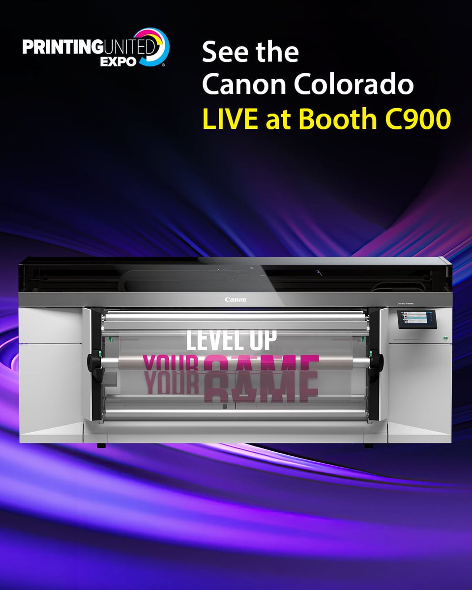 LexJet's tweet photo. Is it time to rethink your print technology? See the Canon Colorado M5W Pro live at LexJet Booth C900 during PRINTING United Expo 2026. Register for your complimentary expo pass. https://t.co/Rq5XasAGBW
#PRINTINGUnited #CanonColorado #WideFormatPrinting #SignPrinting #LexJet https://t.co/BlnyyCStkj