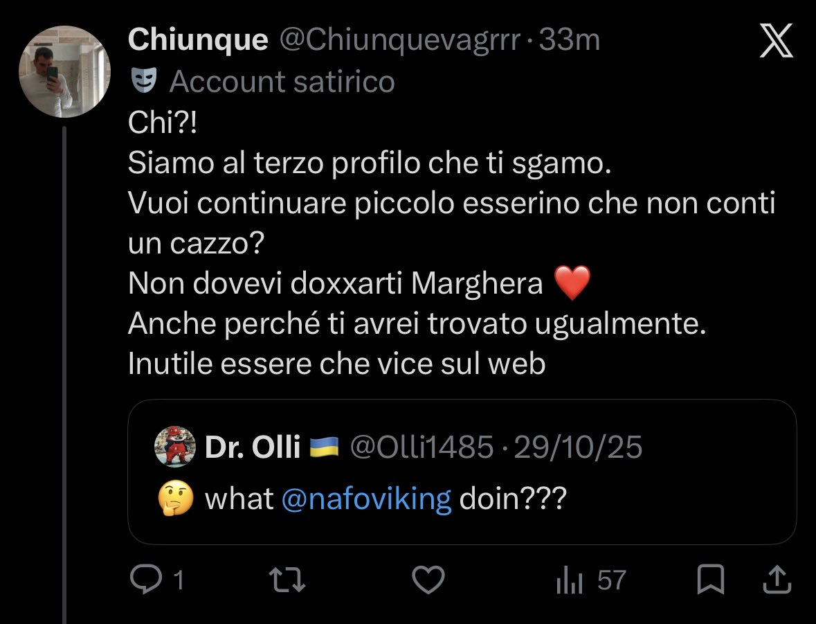 Olli1485's tweet photo. @Chiunquevagrrr Esci con sta cosa, e ti devo ignorare?
Le uniche persone con cui dovresti avere a che fare, sono psicoterapeuti. https://t.co/GPveiLEbVX