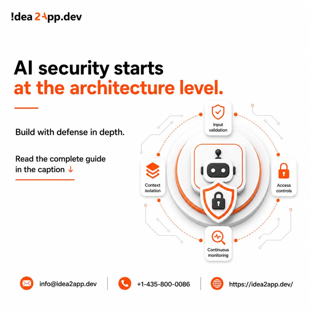 idea2app_dev's tweet photo. Prompt injection can manipulate AI through malicious user input or hidden instructions.

Secure AI requires defense in depth: validation, isolation, access controls, and monitoring.

Read the guide:
 https://t.co/AX8CXFlZEx

#AISecurity #PromptInjection https://t.co/tfyrCx9TQq