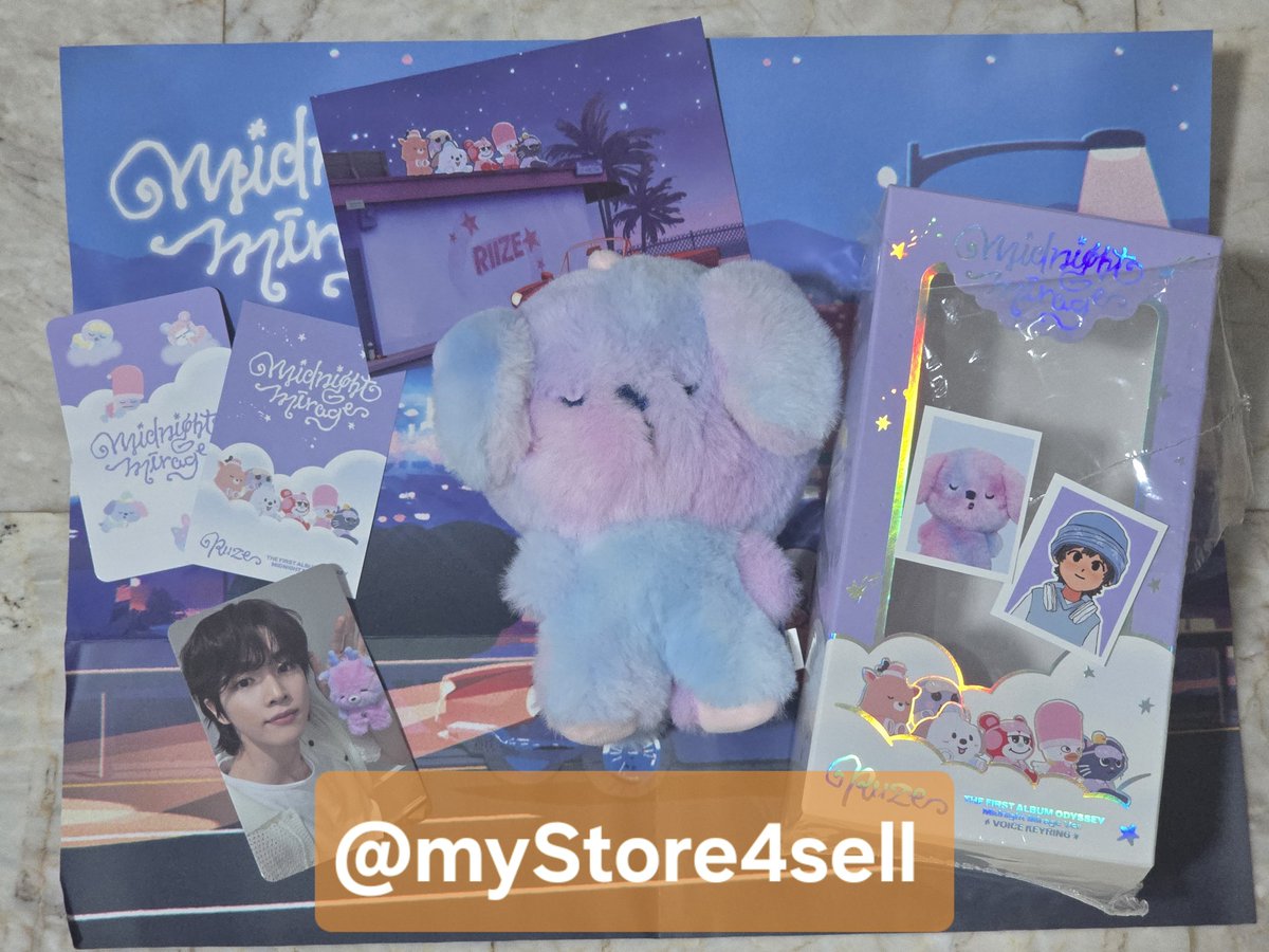 myStore4sell's tweet photo. 📦พร้อมส่ง
ตุ๊กตามองรยงงี่ แอนตัน 
Midnight Mirage Ver.B (Weverse)+การ์ดซองชาน
ราคา 1500 บาทรวมส่ง
#ตลาดนัดriize #ตลาดนัดน้องข้าว #ANTON https://t.co/uvDmb0EwGx