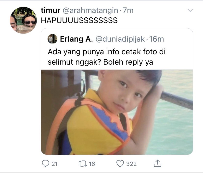 deanmothism's tweet photo. #williamest one tweet local au ☆
w as timur—e as erlang #timlang
si kakak yang lagi punya hari yang buruk tapi masih aja tengilnya https://t.co/f2C2A0MTWg