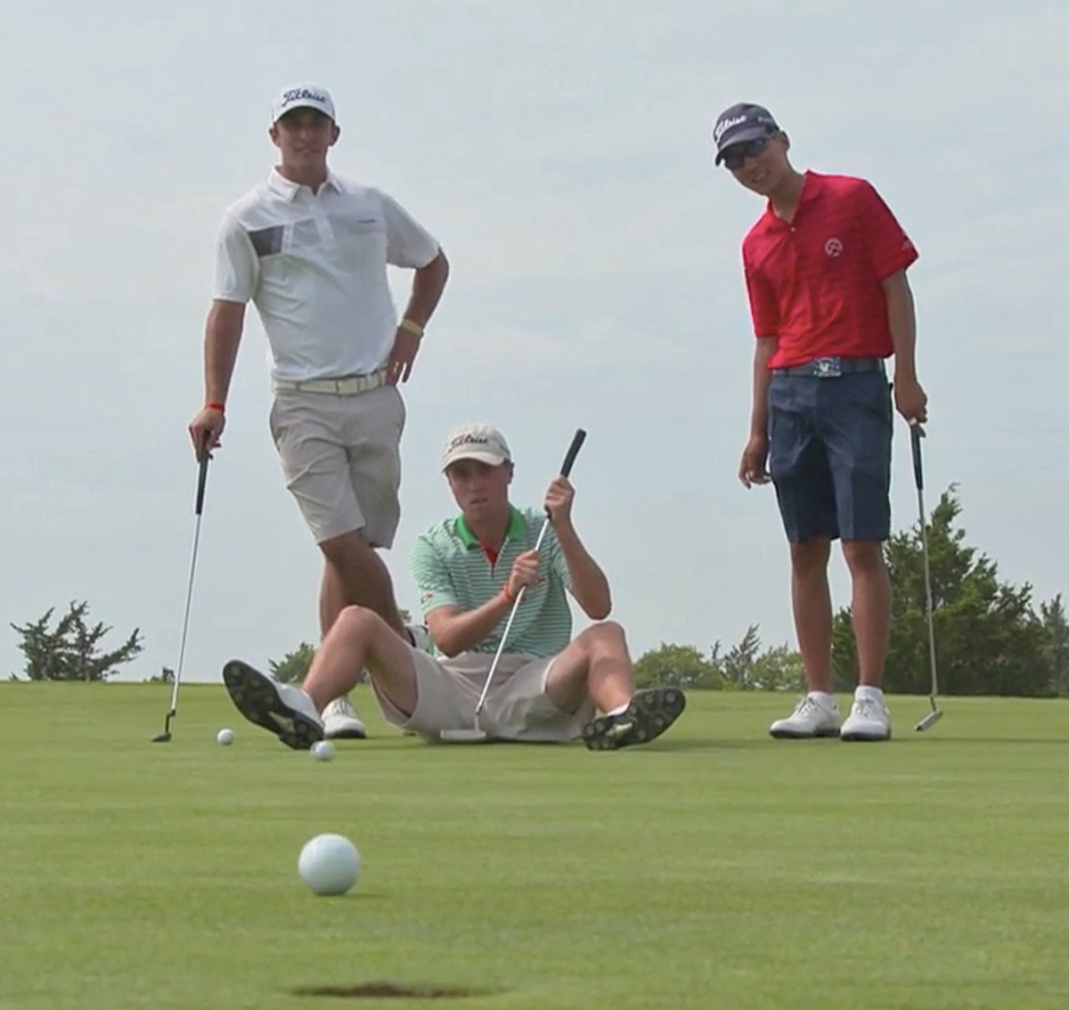jamierkennedy's tweet photo. Max Homa, JT and Michael Kim.

Hitting trick shots at the 2013 Walker Cup.

(They now have 29 pro wins combined) https://t.co/fWW1lob75M