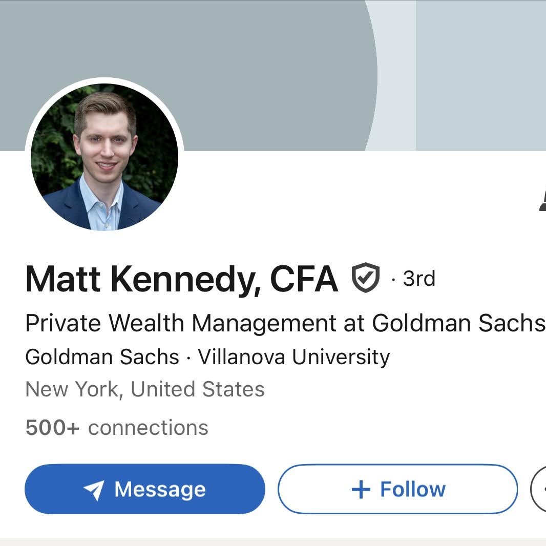 shortsqueeznews's tweet photo. BREAKING: Several Knicks players, such as Jalen Brunson, Josh Hart, and Mikal Bridges have reportedly become Goldman Sachs Private Wealth Management clients to reunite with former Villanova teammate Matt Kennedy as their financial advisor.

The Villanova-to-New York Knicks pipeline runs deep.