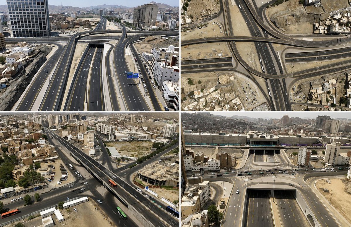 NewslyKSA's tweet photo. 🛣️ اكتمال الأعمال في الدائري الثاني في مكة المكرمة

📏 يمتد بطول إجمالي يبلغ 14 كم
✅ نسبة الإنجاز 100%
🕋 يربط المنطقة المركزية بالأحياء المحيطة
🚗 يعزز انسيابية الحركة المرورية
🛣️ يرفع كفاءة شبكة الطرق في العاصمة المقدسة https://t.co/0tOTeCYU2N