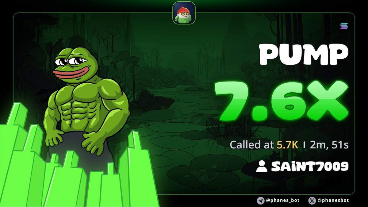 SAINT_vwo1's tweet photo. 7.6x on $PUMP

GygNPCFvqrMuPBM5R1siGKfrwqeJ8r5PYccx5EnNhcer https://t.co/d6u9EXrNtC