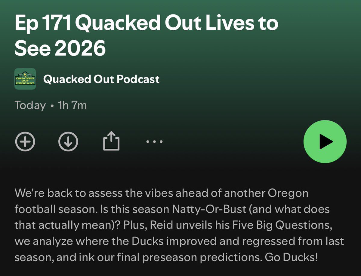 DucksPod's tweet photo. 🚨new podcast: Quacked Out Lives to See 2026

link: https://t.co/rCbXOW8J7c https://t.co/BxccfrWek1