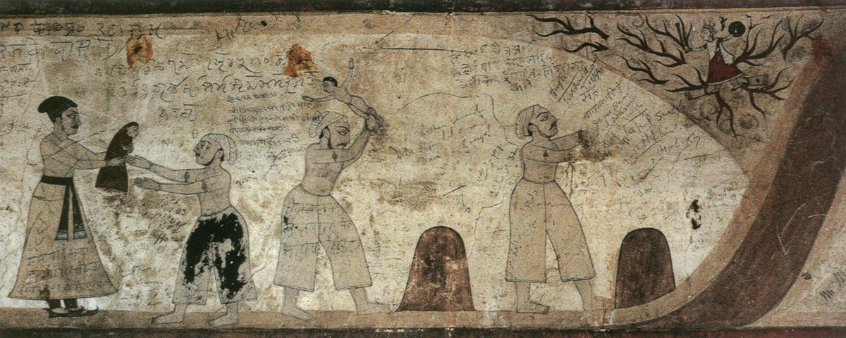 gazwa_e_bhindi's tweet photo. Birth of Krishna

Murals frm Chandi Mandir Devi Kothi, Churah https://t.co/TDoVU0PjDS