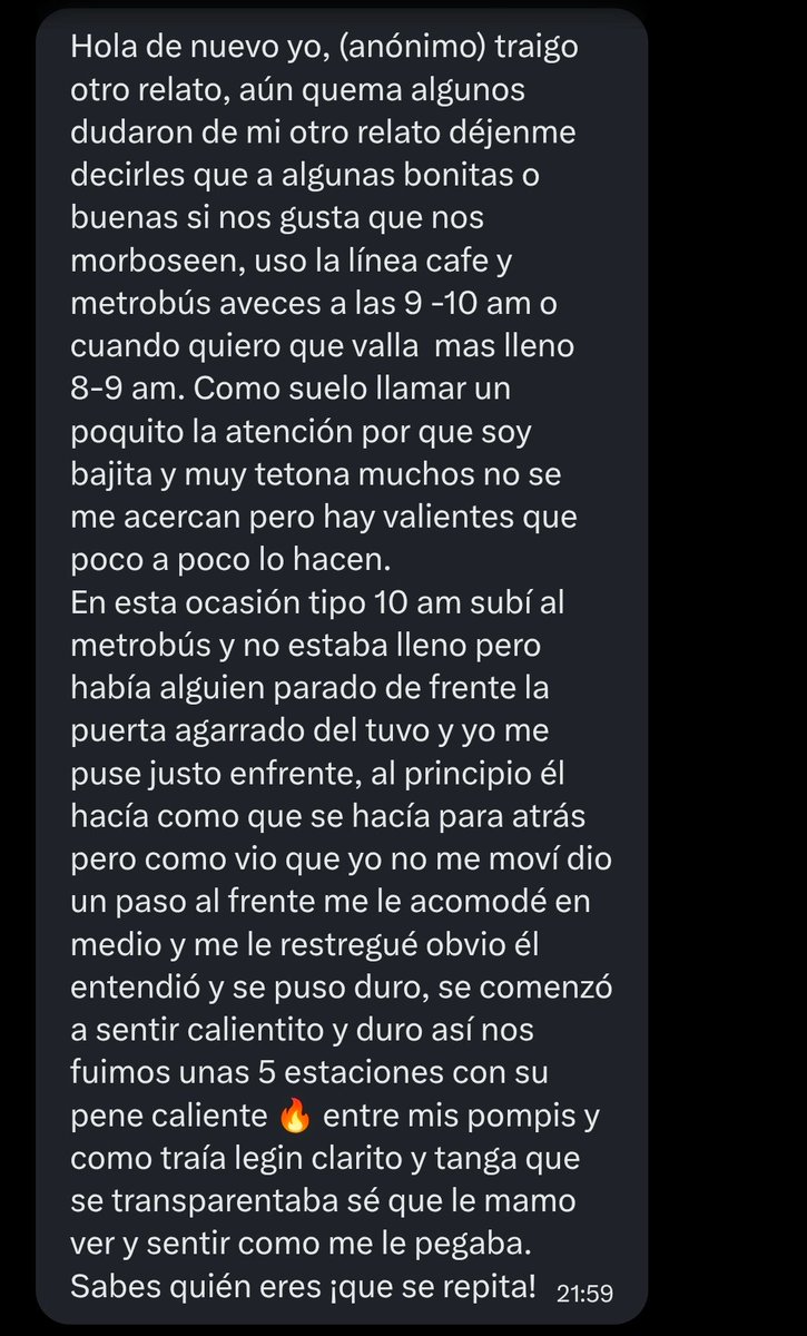arrimonero10's tweet photo. Chica 👧🏽 manda el siguiente relato en forma anónima 😇🥵 https://t.co/eD5ebE9Twl