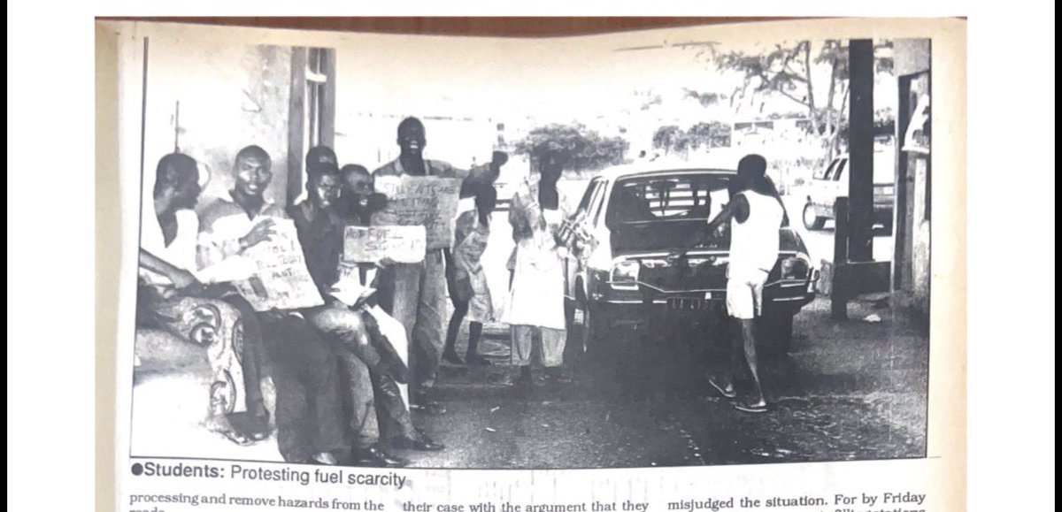 sowore's tweet photo. PHOTOS: I have opposed every attempt to remove the so-called “fuel subsidy” since 1989, when I was a university freshman. I maintained that same position as a presidential candidate in 2019, in 2023, and I maintain it today.

These photos, taken and published by African Concord Magazine in June 1993, show me alongside other student activists protesting the fuel crisis imposed on Nigerians by the military junta at the time.

This is not a position I discovered because an election is approaching. #Sowore2027