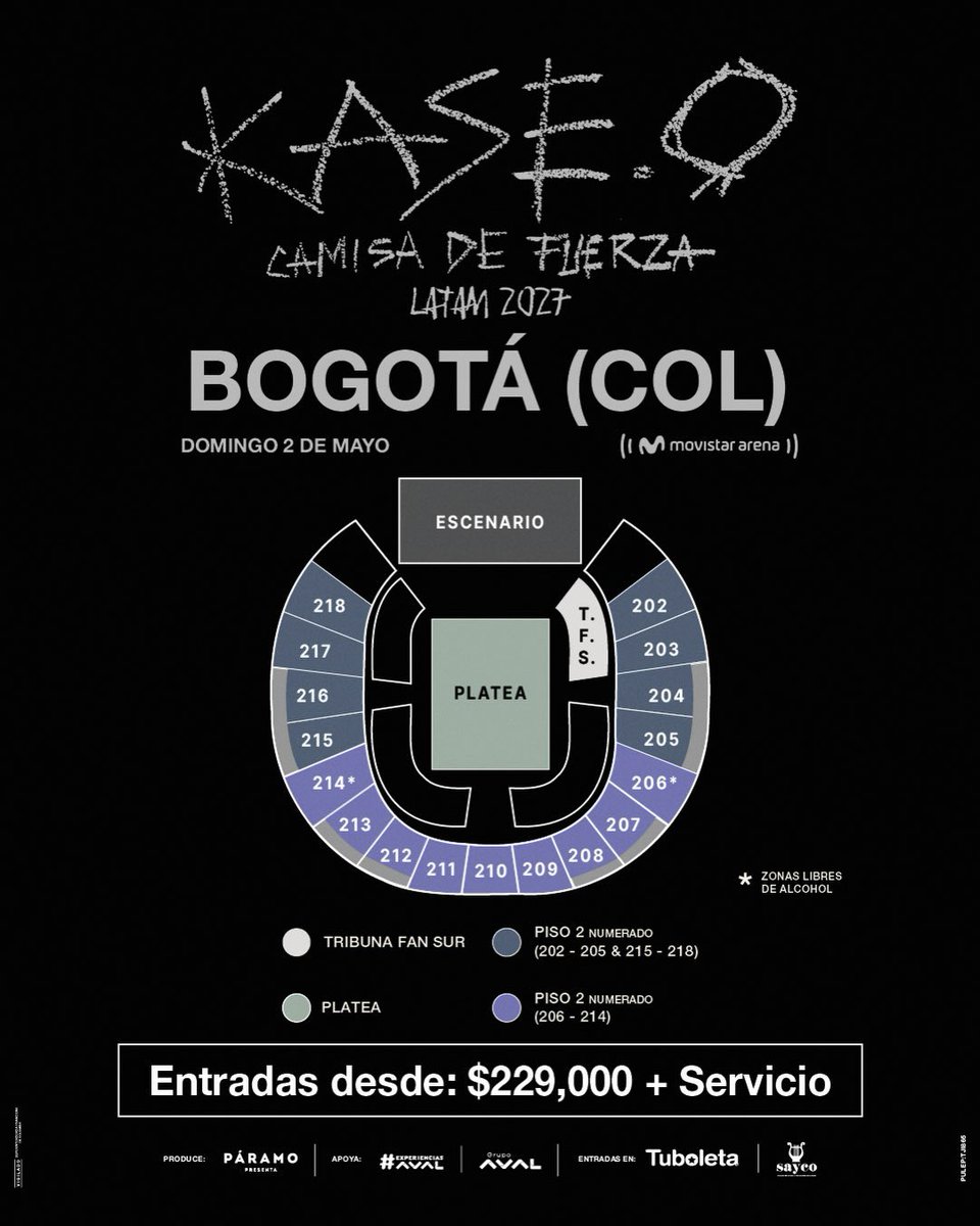 musictrendscol's tweet photo. NUEVO ANUNCIO 📣 

¡KASE.O regresa a Colombia 🇨🇴! 

Medellín | Abril 30 - Chamorro City Hall El Rodeo 📍
Bogotá | Mayo 2 - Movistar Arena 📍

Preventa: Lunes 7 de septiembre a las 09:00 a.m para clientes de @grupoaval @xperienciasaval @dale_com_co. 

Entradas a través de @Tuboletaoficial 🎫

Venta General: Miércoles 9 de septiembre a las 09:00 a.m.

@paramo_presenta