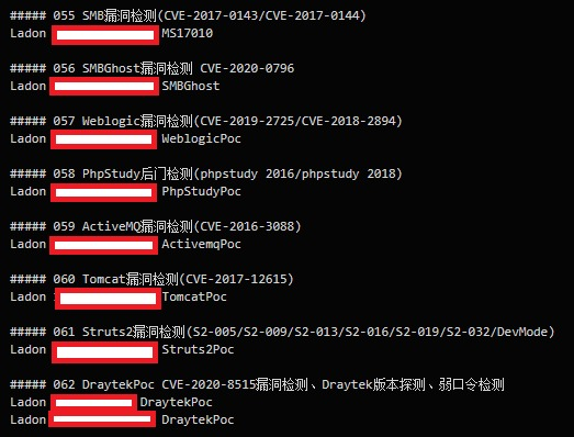 _AkatsukiLegion's tweet photo. wiki.txt is the full documentation for #Ladon 9.1.7.
160 usage examples covering #MS17010 scanning, #SMBGhost detection, password spraying, privilege escalation, credential dumping, and lateral movement. The operator left their entire post-exploitation playbook on the server. https://t.co/rnxS9YHH95