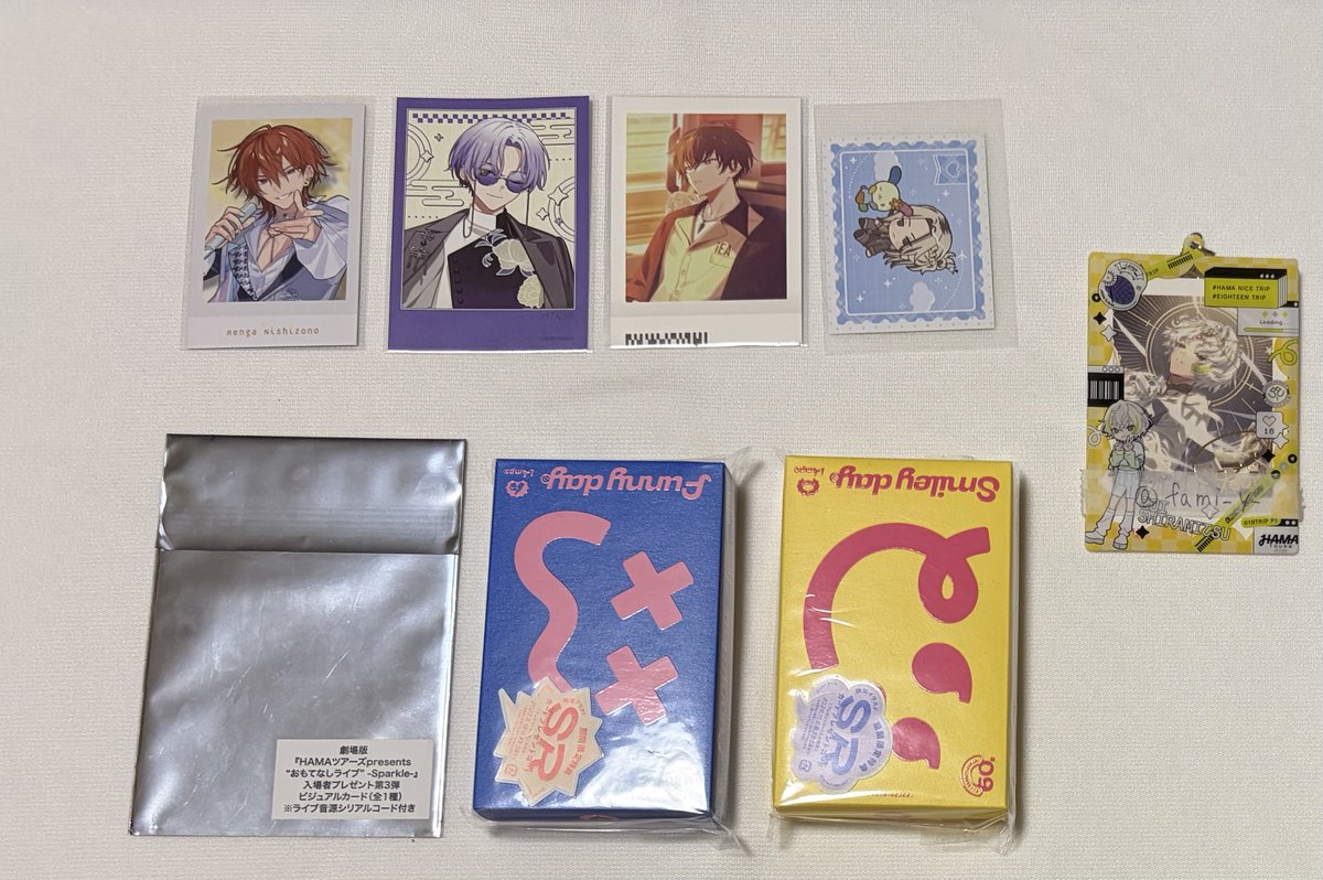 fami_y_'s tweet photo. 【交換 譲渡】18TRIP エイトリ ころっと スイパラ アクスタ ぱしゃこれ おもライ 特典 カセット ラー博

譲▶︎練牙 可不可 添 礼光 季肋 七基 宗氏 潮 來人 幾成 千弥 太緒 潜 凪 夜鷹 子タろ
(画像1～6)

求▶︎同異種 糖衣(琉衣) or 定価+送料

郵送のみ
条件や異種の詳細は画像7～8
⇒ https://t.co/5PYQWgbXF2