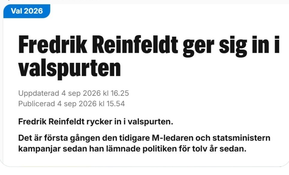 joeberlin53's tweet photo. Öppna era hjärtan mannen som startade förstörelsen av Sverige är ett sänke för moderaterna.
Det kommer att märkas i nästa opinionsundersökning. https://t.co/9u4Hc8WVZY