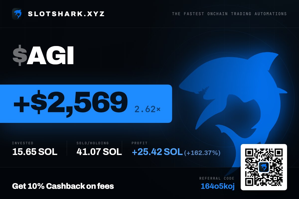 SlotsharkXYZ's tweet photo. If you want to trade stonkfuns, there is no better place than SlotShark

While other terminals are still serving you -90% on any of your stonkfun purchases, SlotShark users are printing https://t.co/aVzuQY8ZbS