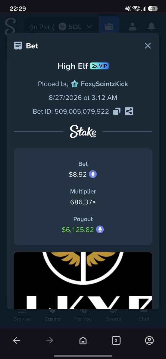 holyemt97's tweet photo. @ValkyrieXStudio My biggest ever on High elf! :))

casino:509005079922

Stake: FoxySaintzKick https://t.co/uUHPlQ2Cw9
