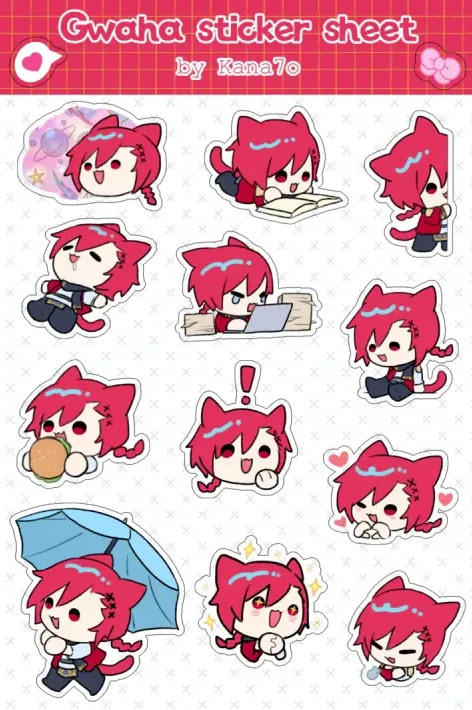 Kana7o's tweet photo. sticker sheet....!! https://t.co/jlGVvVSFO4