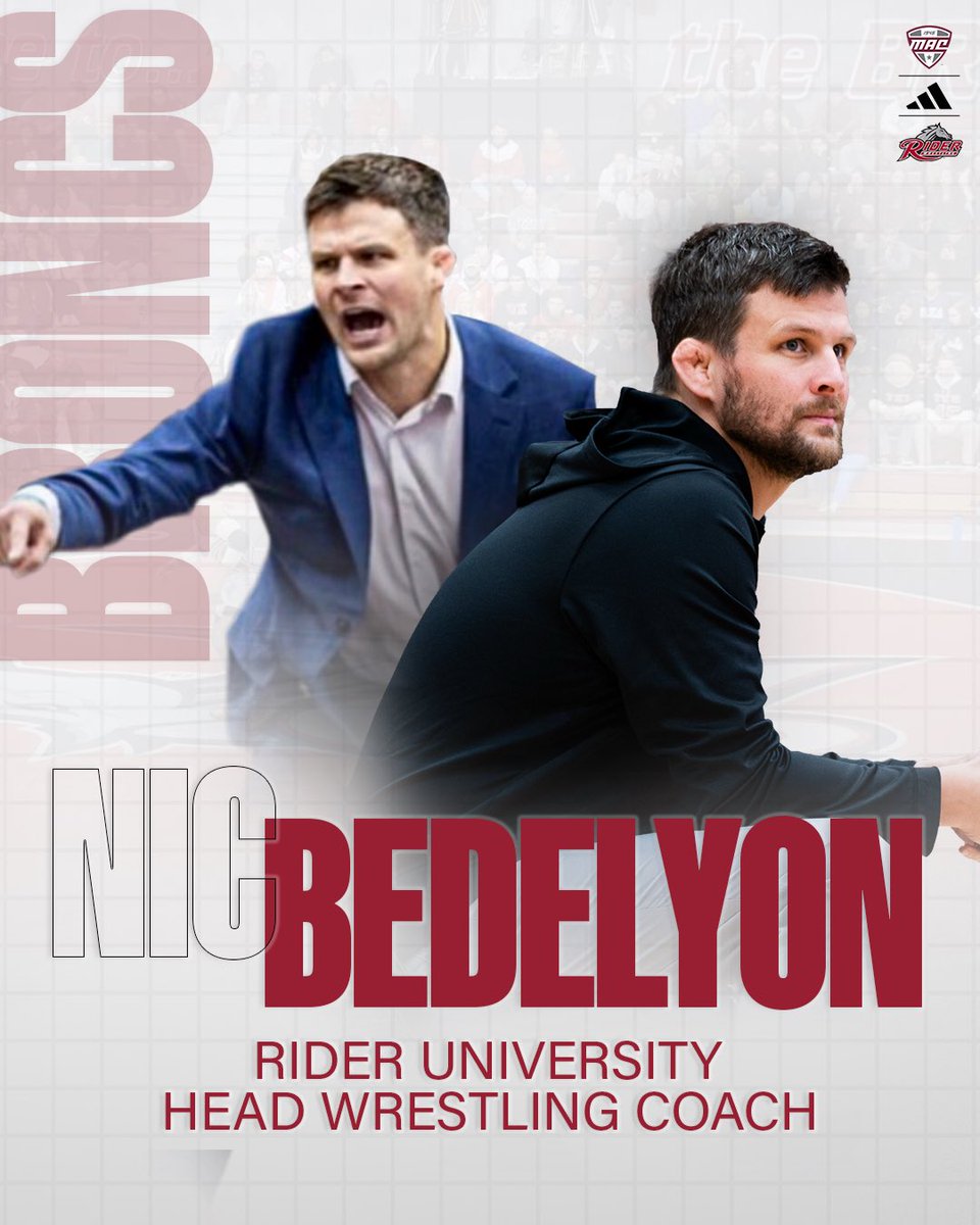 RiderWrestling's tweet photo. With coach Hangey's move to Deputy Athletic Director, we are excited to announce that Nic Bedelyon has been named our Head Coach for the 2026-2027 season! 

Coach Bedelyon has been with our program for 14 years, spending the last four as the Associate Head Coach. His experience, leadership, and commitment to our student athletes make him the perfect person to lead our team into this next chapter. 

He knows exactly what it takes to continue building our program with grit, purpose, and a true Bronc mentality. We're excited to see what Coach Bedelyon, along with assistants Doug Umbehauer and Tyler Klinsky have in store for this season! 

#RiderStrong l #GoBroncs