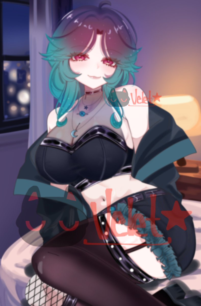 _Velvetdreamer_'s tweet photo. Hi! Here’s a commission I did for the VTuber Luna ><🍁

I hope you like it.🍁

#vtuber #commission #art #artmootsㅤ https://t.co/D9SzG1mnE4