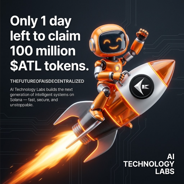 Ai_TL_official's tweet photo. 🚨 $ATL COMMUNITY ALERT 🚨

⏳ Only 1 day left to claim your $ATL Airdrop! ⏳
If you haven't checked your eligibility yet, inspect your allocation immediately and claim your tokens before the deadline. Once time runs out, this opportunity is gone forever! 🏃‍♂️💨

🔥 Secure & claim your tokens now before time expires:
👉 https://t.co/44kqUUtm4S

📊 TOKENOMICS OVERVIEW:
• Token Name / Symbol: $ATL
• Blockchain: Solana ⚡
• Total Supply: 1,000,000,000 $ATL (1B)
• Whitelist Pool: 100,000,000 $ATL (10% of Total Supply)

🛡️ 100% FULLY DECENTRALIZED & SECURE:
• Contract Address: xbu9VgJ6Fna1aKiFrBbDh2tv78pru6r1bRVg9JQT9c9
✅ No Mint Function
✅ No Freeze Authority
✅ No Blacklist
✅ No Admin Control

⏰ Act fast! Don't leave your allocations behind! 🚀

#ATL #AiTechLabs #AirdropAlert #Solana #SolanaEcosystem #CryptoAirdrop #Web3 #TokenClaim #SolanaMeme #Decentralized
