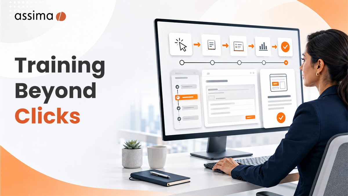 Assima's tweet photo. 🎯 Static screenshots are dead. Assima Train delivers interactive, editable simulations, not screenshots.

✨ Edit anything
🌍 Translate in seconds
⚡ Reduce rework by 90%

Works for SAP, Salesforce, Oracle, Workday: https://t.co/QEedPHPlfP 

#EdTech #Training #DigitalAdoption https://t.co/LW8aDbQwjz