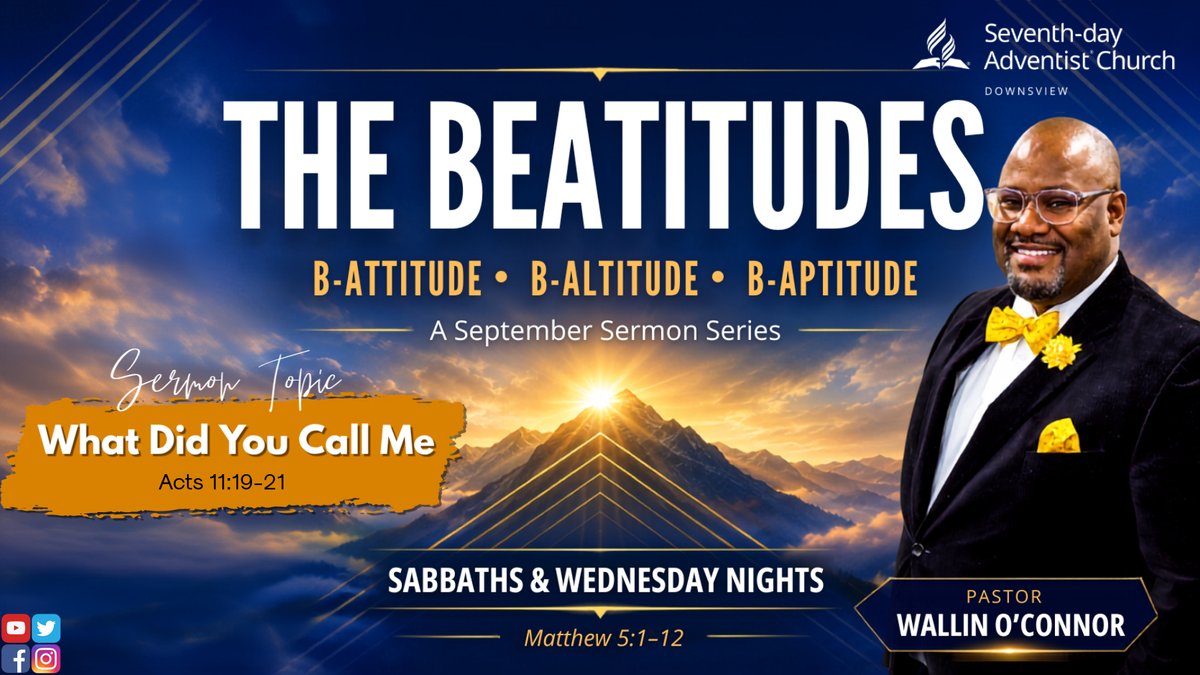 DownsviewChurch's tweet photo. What did you call me—and what does God call me? Explore Acts 11:19–21. #DownsviewSDA #SabbathWorship #Adventist https://t.co/vLvYvkeAVF