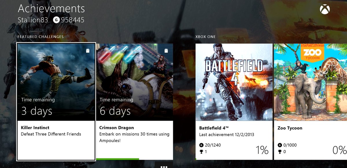 Stallion83's tweet photo. Who remembers when Xbox added those limited‑time achievement challenges? No Gamerscore, just timed objectives that unlocked in‑game rewards or bonus items. 

They launched with the Xbox One in 2013 and quietly disappeared a few years later when the feature was discontinued. A weird little chapter in achievement history that most people forgot.