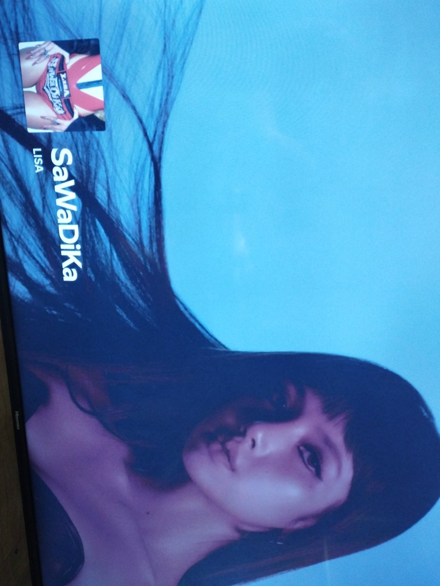 Kattsam1's tweet photo. Yes, You are i'm my TV #Sawadika #LaLisa https://t.co/Xu9seRU670