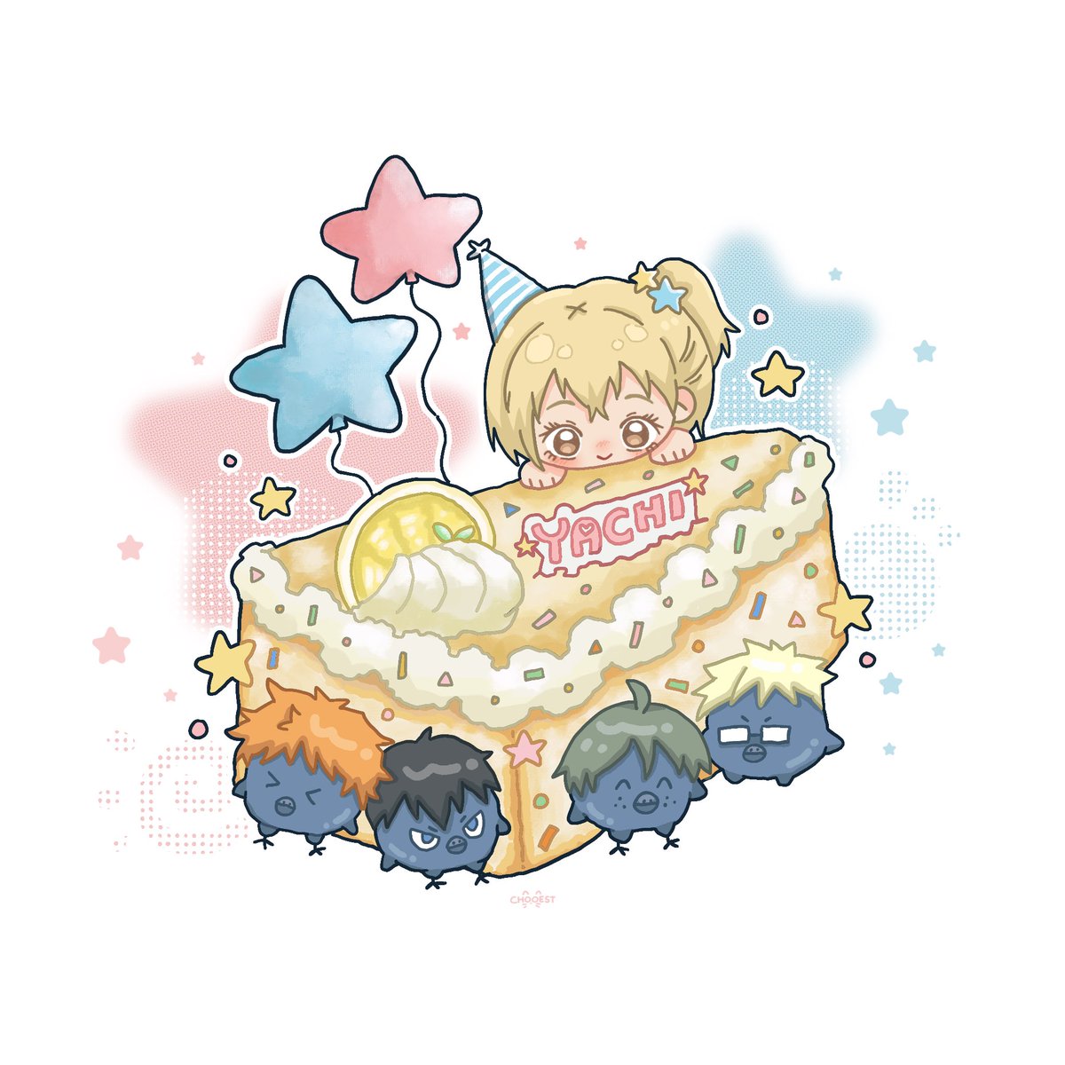 chooest's tweet photo. happy belated bday yachiii ⭐️(◦ˉ ˘ ˉ◦)⭐️

#谷地仁花生誕祭2026 
#谷地仁花誕生祭2026 https://t.co/0H7mmmkvE7