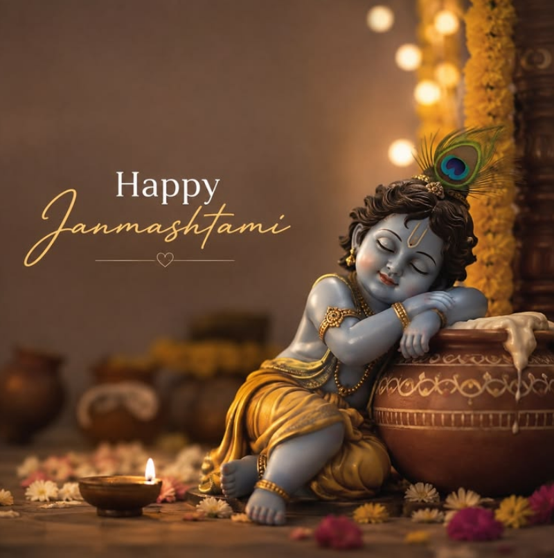 anshuch77's tweet photo. 🌸✨Happy Krishna Janamastami ✨🌸

🪔 On this holy day, let us celebrate the birth of Lord Krishna with devotion, joy, and love.🪔

🙏 May Sri Krishna bless your family with happiness, peace, and prosperity.

🌿💙 Jai Sri Krishna! 💙🌿

#lordkrishna 
#krishnastami 
#janmastami 
#krishna