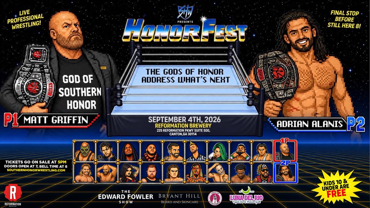 SHonorWrestling's tweet photo. The SHW Tag Team Champions are irate that they were left off the promotional material for tonight's show, #SHW85: HonorFest. Matt Griffin has been calling, emailing, and texting the office nonstop for the past week and has demanded that we post this graphic. https://t.co/oA9B03PNTd