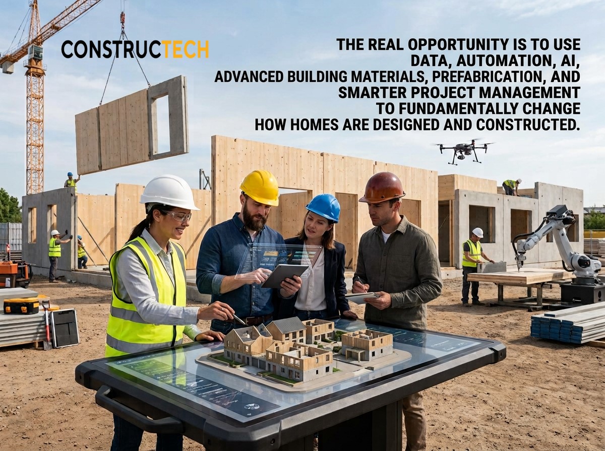 ConstructechMag's tweet photo. Residential construction has an opportunity to rethink what “building more affordably” actually means. https://t.co/jBHkJsiRER #construction #IoT #sustainability #AI #5G #cloud #edge #futureofwork #infrastructure @NAHBhome https://t.co/JobVXRaA4E