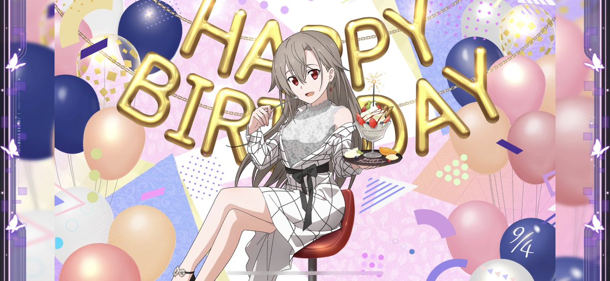 REN_SAOAB's tweet photo. 遅れましたがイーディス誕生日おめでとう🎊
今年は配布の壁紙イラストで揃えてみました！
ユナリンアニメ化で見れるの待ってます！
#イーディス誕生祭2026 https://t.co/Yq4dNfp4B3