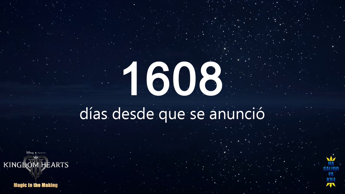HaSalidoYaKH4's tweet photo. Han pasado 1608 días desde que se anunció KH4 en el evento del 20º aniversario. Aún no ha salido.
Han pasado 478 días desde que se anunció la cancelación de Missing Link.
#KingdomHearts4 #KH4 #KHIV #KingdomHearts https://t.co/bXTB9iRpdd