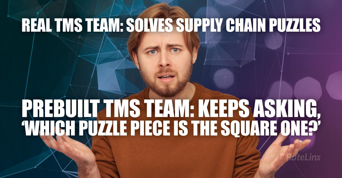 RateLinx's tweet photo. Supply chain: 🧩
Real TMS team: “solved it.”
Prebuilt setup: “wait, which one is square?”

Get the clarity your operation actually needs with RateLinx. https://t.co/0KJjvnqtS2