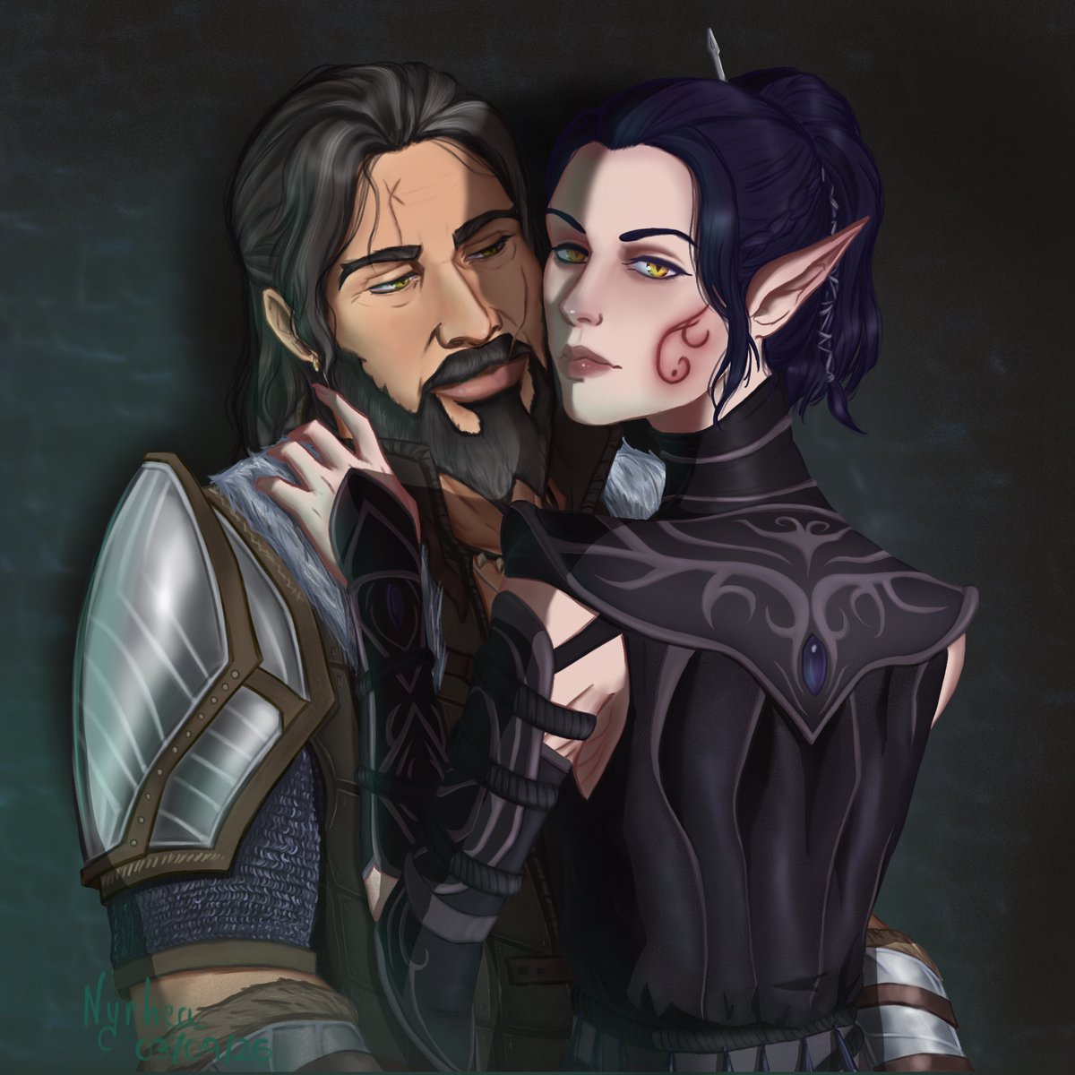 Nyrhea9's tweet photo. Ifan and Sebille from DOS2 #fanart #DOS2 #Ifan #Sebille #Divinityoriginalsin2 #larianstudio https://t.co/2iA0mLCOai